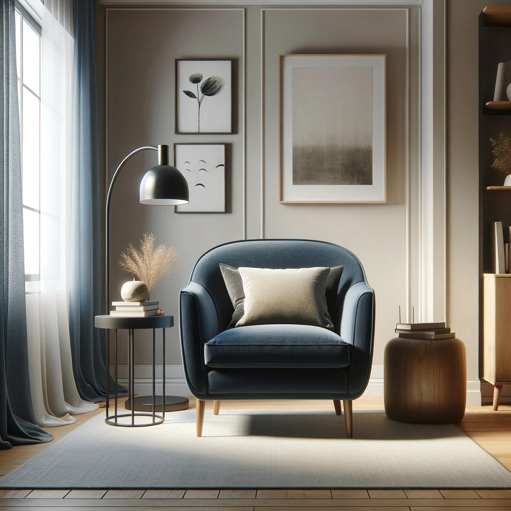 Granatowe fotele - elegancja i styl w każdym wnętrzu